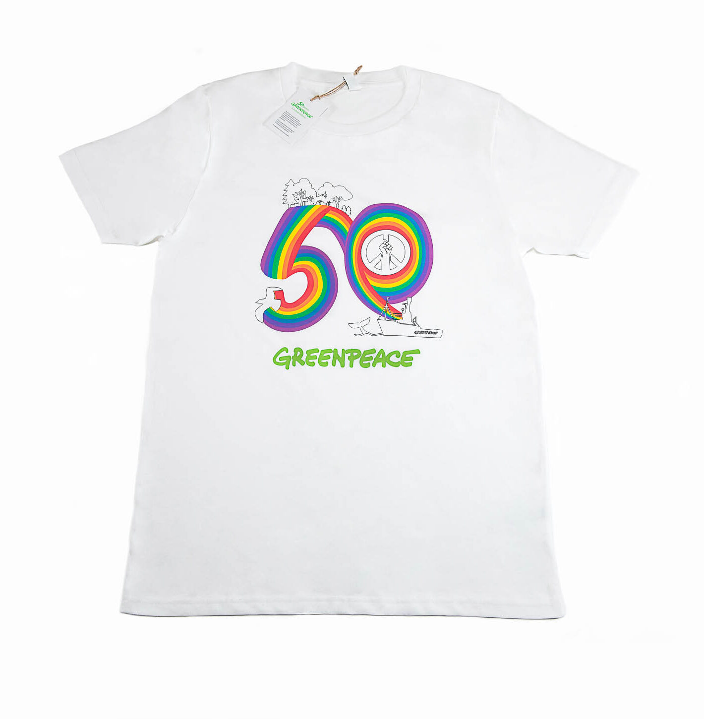 Άσπρο t-shirt Greenpeace
